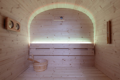 Sauna Gaïa Urban 2 Personer – Utomhusbastu i Kanadensisk Gran (130x130 cm)