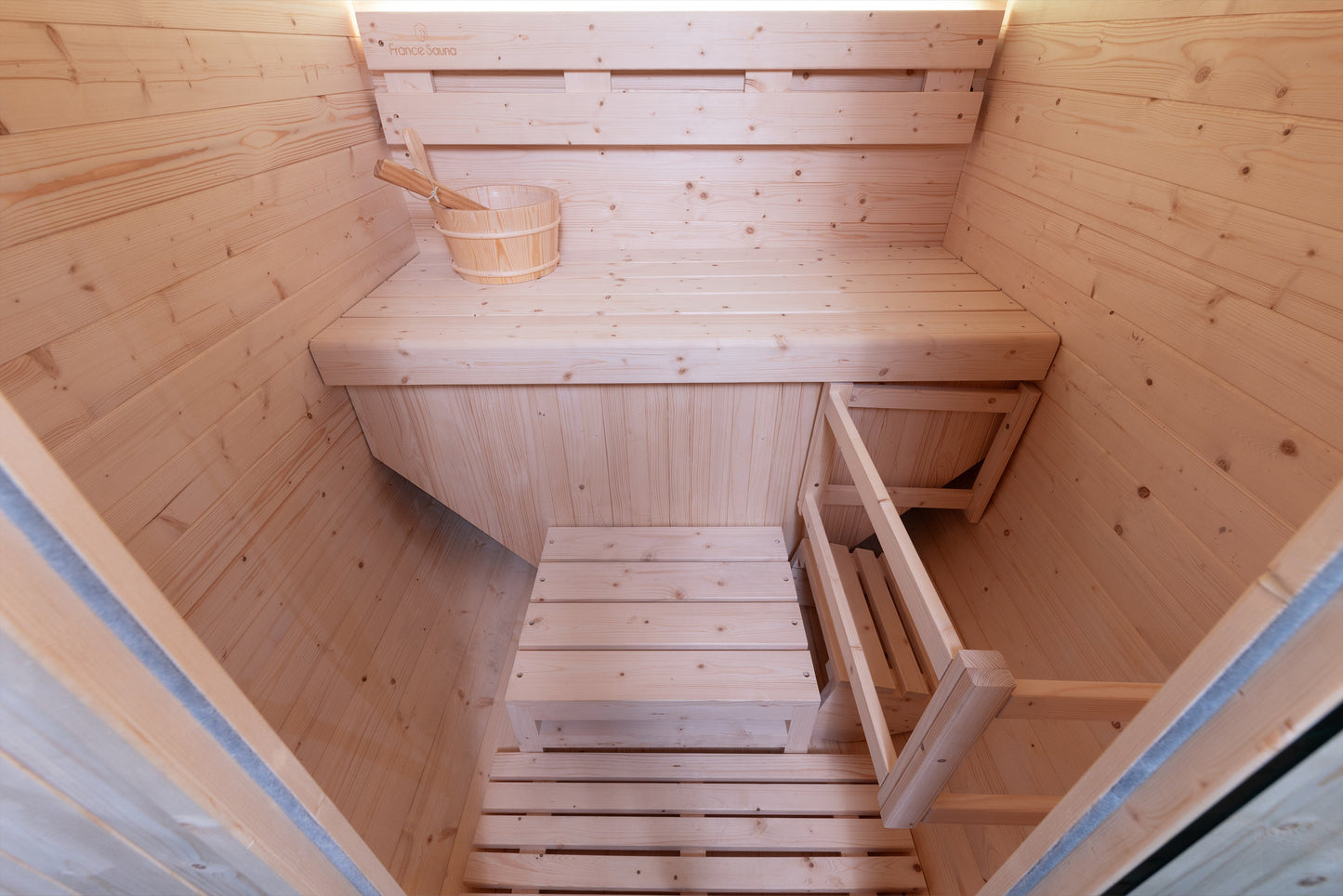Sauna Gaïa Urban 2 Personer – Utomhusbastu i Kanadensisk Gran (130x130 cm)