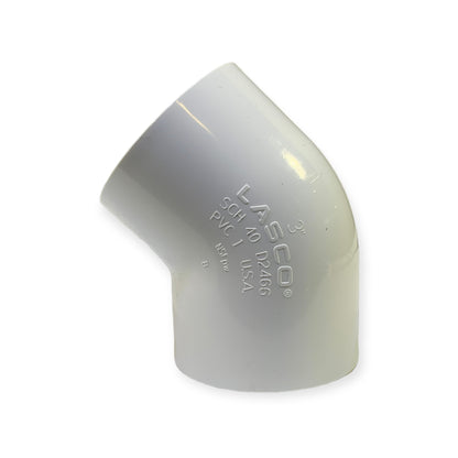 PVC Vinkel 45gr 3" hona CS