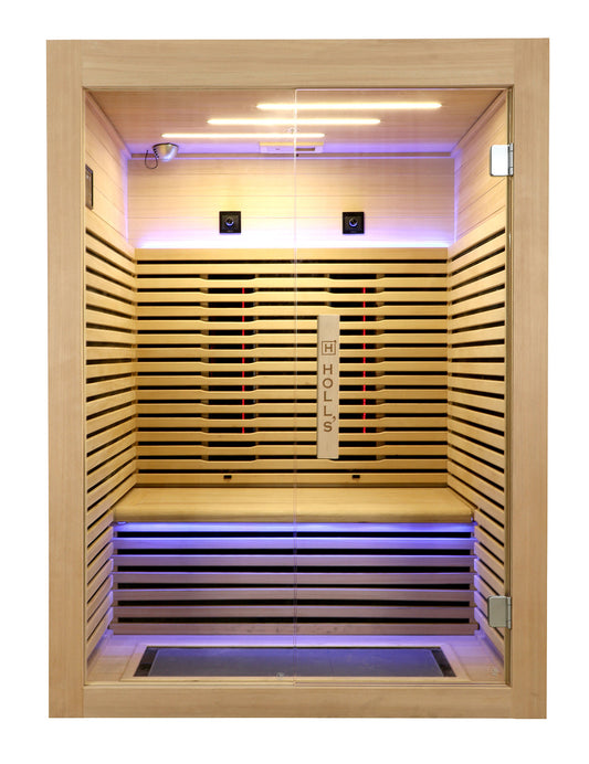 Holl’s Canopée Infraröd Bastu 2 Personer – Triple Care Full Spectrum & Premium Gran