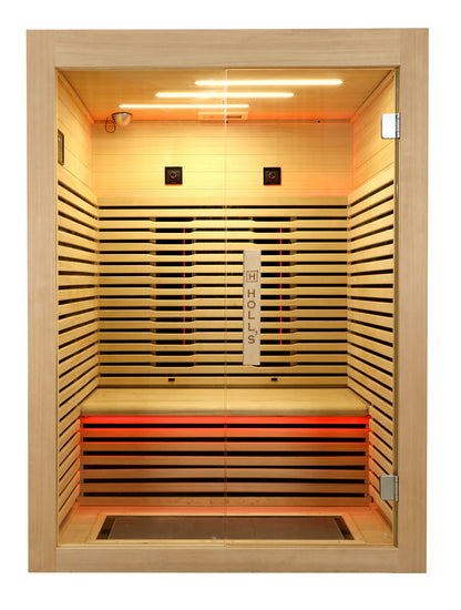 Holl’s Canopée Infraröd Bastu 2 Personer – Triple Care Full Spectrum & Premium Gran
