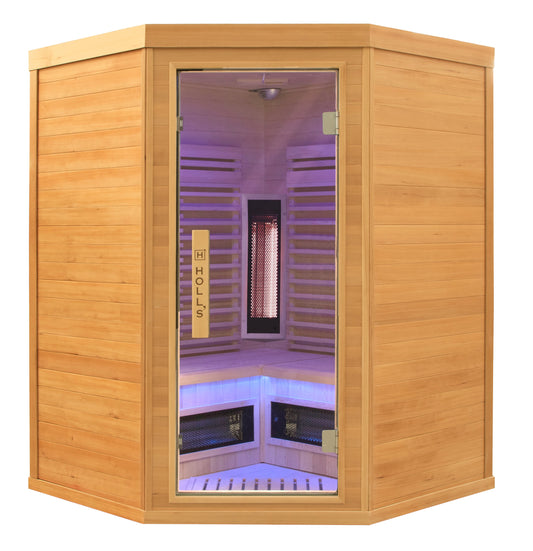 Holl’s PureWave EVO 3C Infraröd Bastu Hörn 3 Personer – Dual Healthy Full Spectrum