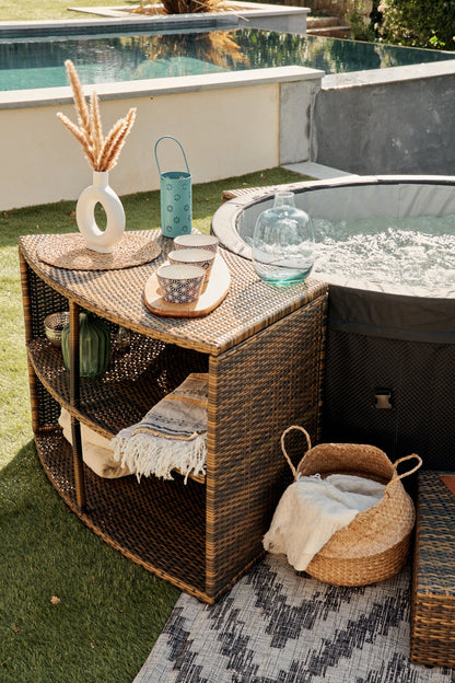 NetSpa Vita 4 Personer Semi-Rigid Spa med Möbler & Omramning