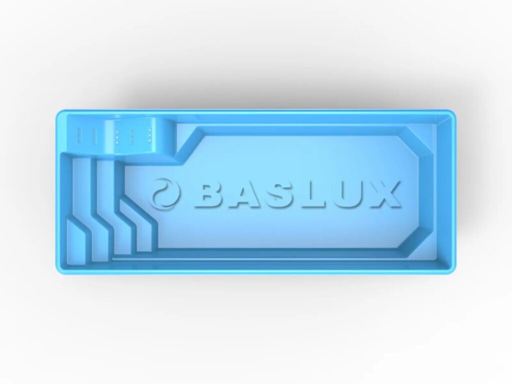 Glasfiberpool AQUA RELAX Le 7,00m x 3,50m x 1,50m