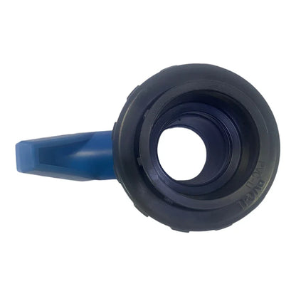 PVC Ventil 50mm SCP blå