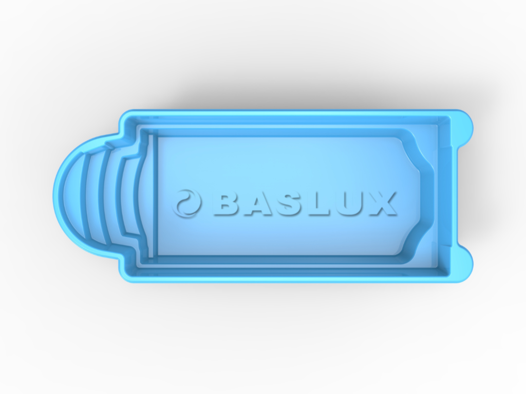 Glasfiberpool IKARIA 7,40m x 3,15m x 1,50m