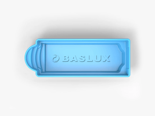 Glasfiberpool KAPRI 6,40m x 3,15m x 1,50m