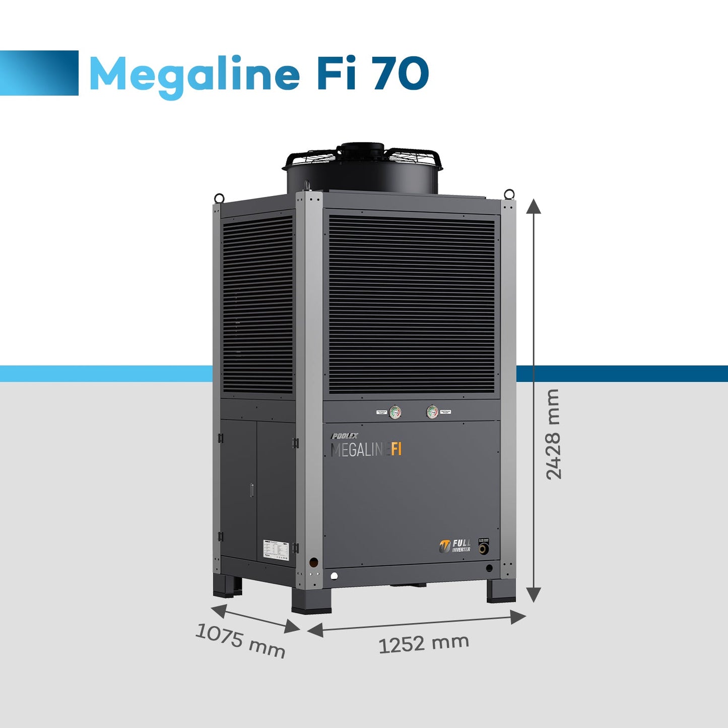 Värmepump Poolex Megaline Fi3 70 kW