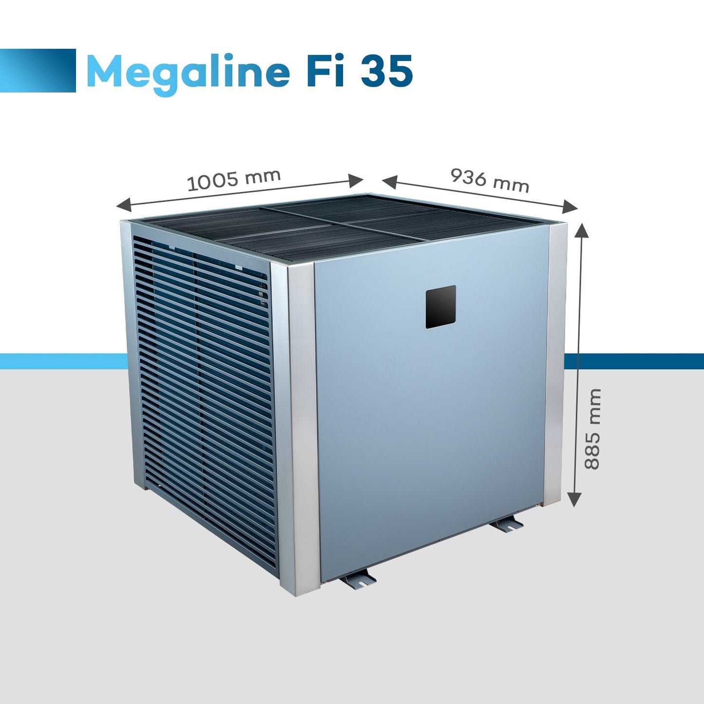 Poolex Megaline Fi3 35 kW Full Inverter Poolvärmepump