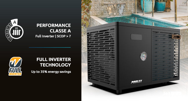 Poolex Jet City – Full Inverter Poolvärmepump för 40 m³ | Drift ner till -25°C
