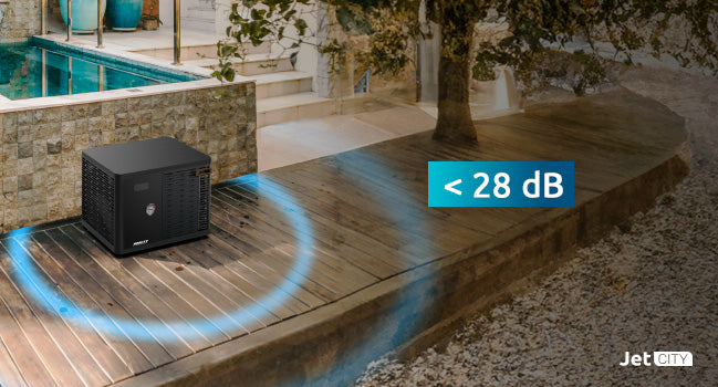Poolex Jet City – Full Inverter Poolvärmepump för 40 m³ | Drift ner till -25°C