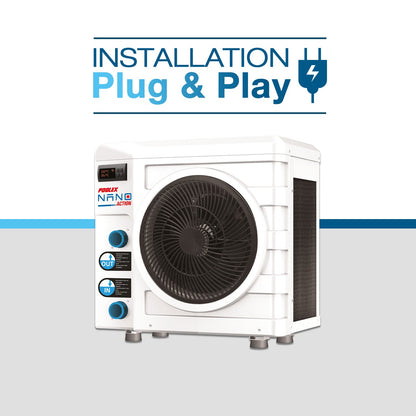 Poolex Nano Action 3 kW – Poolvärmepump för ovanmarkspool upp till 21 m³