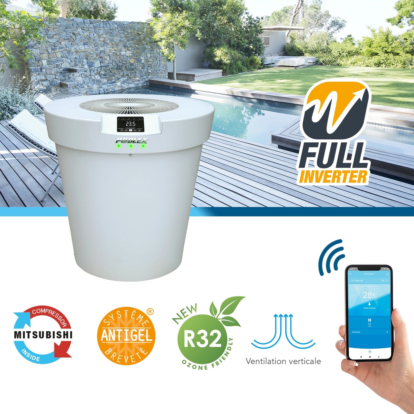 Värmepump Poolex Platinium Mini Premium