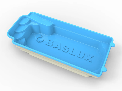 Glasfiberpool RODOS 8,00m x 3,70m x 1,55m