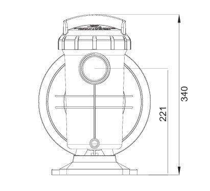 Poolpump Poolex Tonicline 0,50–1,50 HP – 4 varianter (självsugande & saltpool)
