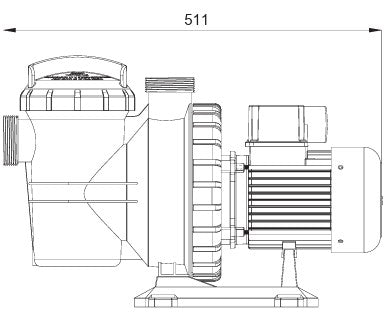 Poolpump Poolex Tonicline 0,50–1,50 HP – 4 varianter (självsugande & saltpool)
