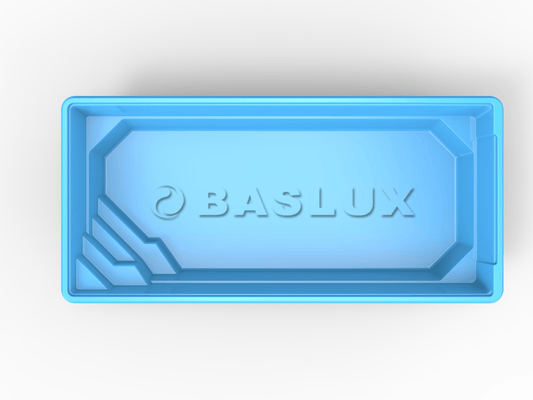 Glasfiberpool SYCYLIA 8,00m x 3,75m x 1,50m