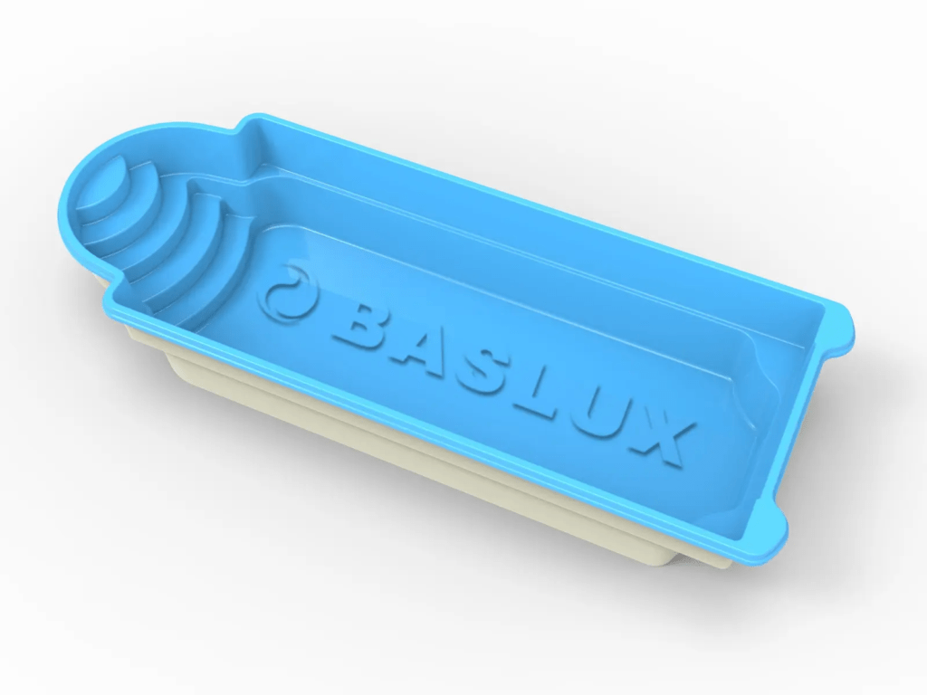 Glasfiberpool TENERYFA 7,00m x 3,50m x 1,50m