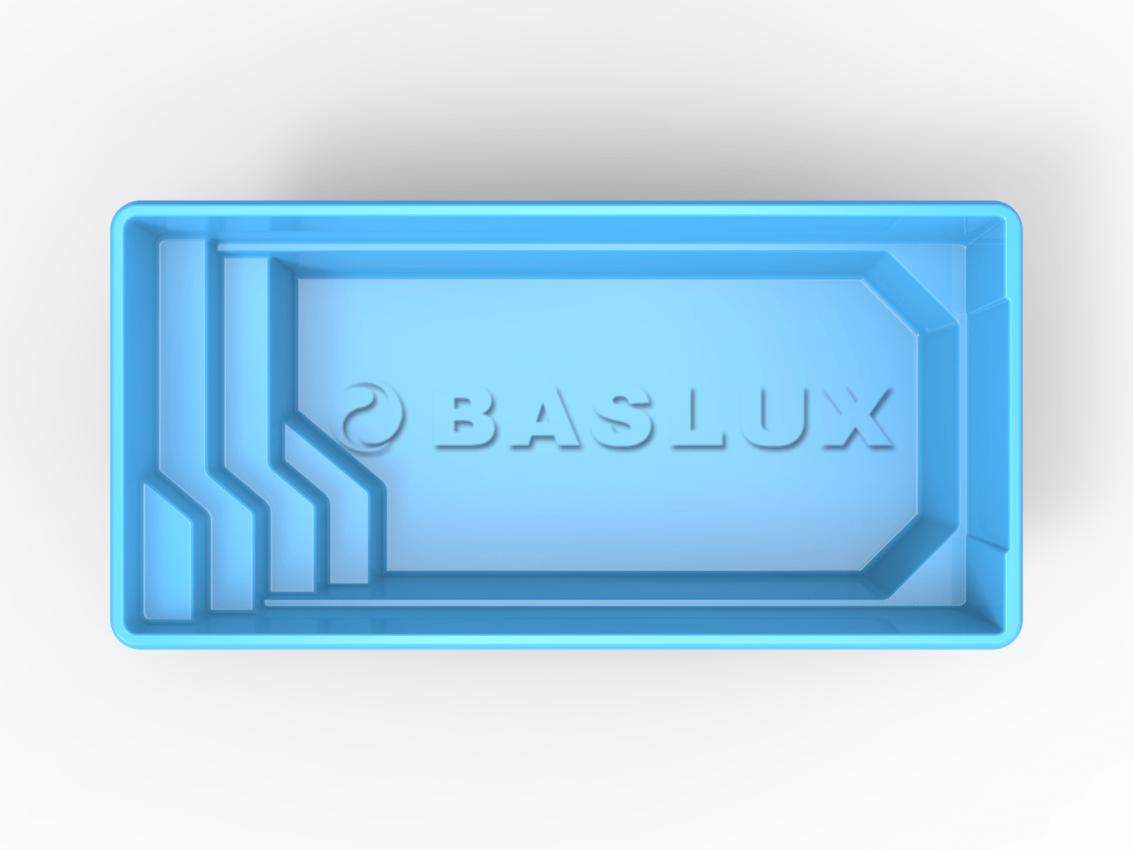 Glasfiberpool TINOS 6,30m x 3,10m x 1,50m