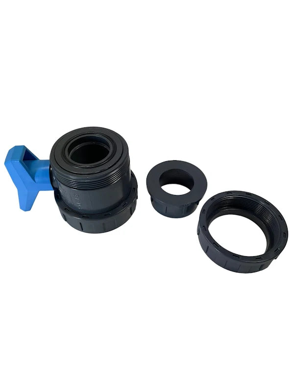 PVC Ventil 63mm SCP blå