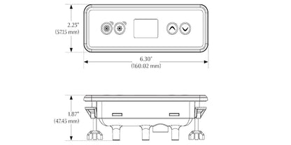 Display Gecko IN.K300-CL (2 PUMPAR) med etikett