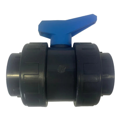 PVC Ventil 50mm SCP blå