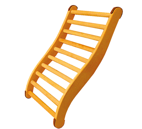 Comfort Ryggstöd i Abachi – Ergonomiskt Basturyggstöd för Infraröd & Traditionell Bastu