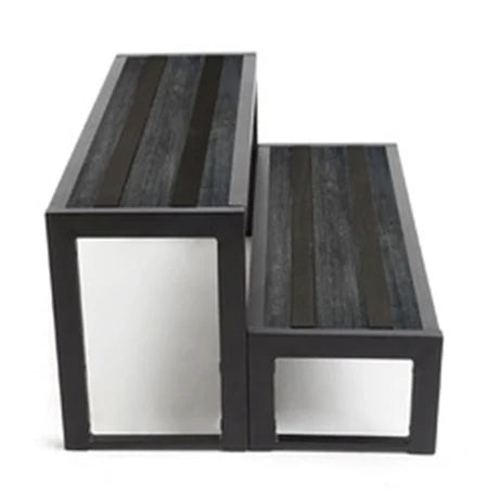 Trappa 2 steg Woodgrain Charcoal CS