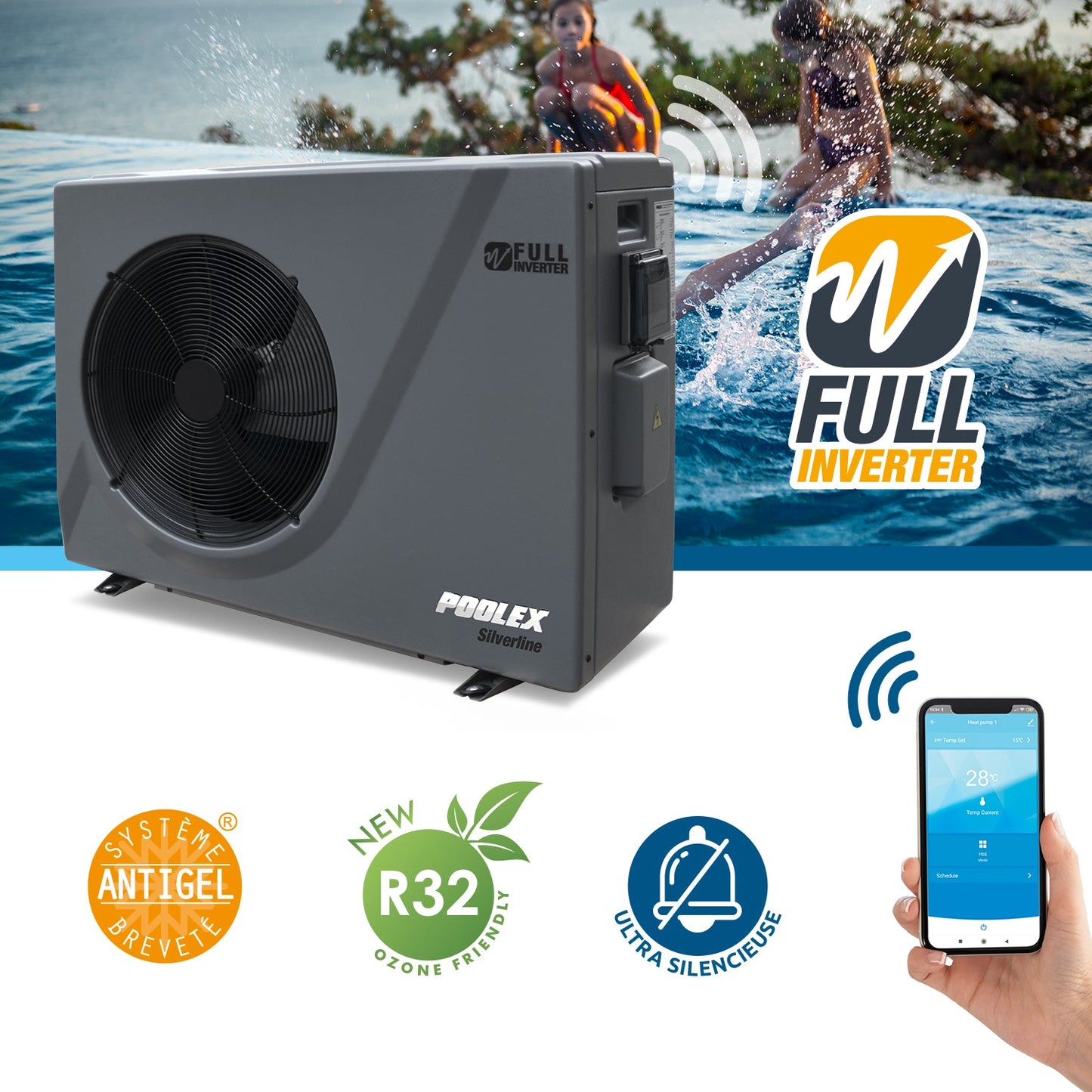 Poolvärmepump Poolex Silverline Fi Full Inverter