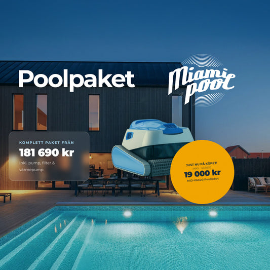 Miami Pool – Komplett poolpaket