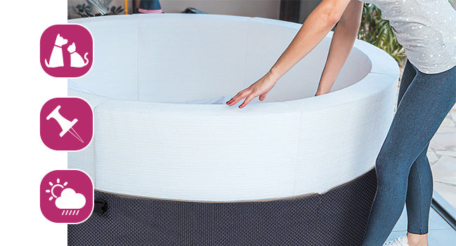 NetSpa Vita Premium 6 Personer Semi-Rigid Spa med Möbler